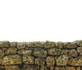 Stone Patterned Wall Isolated Photo Royalty Free Stock Photo