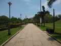 Stone paved pathway in the park, Kanakakunnu palace, Thiruvananthapuram Kerala Royalty Free Stock Photo