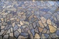 Stone paved seawall path Royalty Free Stock Photo