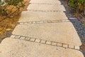 Stone paved sidewalks Royalty Free Stock Photo