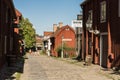 Stone paved street Old Linkoping Sweden