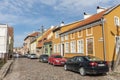 Stone paved street old town Klaipeda