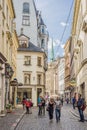 Stone paved street Riga
