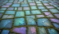 stone pavement with abstract pattern Royalty Free Stock Photo