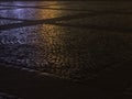 Stone pavement in perspective. Stone pavement texture. Granite cobblestoned pavement background. Abstract background of a Royalty Free Stock Photo