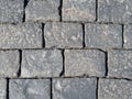 Stone pavement texture background, gabbro stones Royalty Free Stock Photo