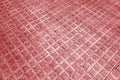 Stone pavement texture with blur effect in red tone Royalty Free Stock Photo