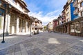 Stone pavement walkway alley street in Bansko