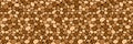 Stone paving seamless pattern vector illustration. Pebble repeated background. brown cobblestone rubble template Royalty Free Stock Photo