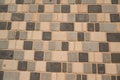 Stone paving texture. Abstract pavement background. Selective focus Royalty Free Stock Photo