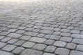 Stone paving texture. Abstract pavement background. Royalty Free Stock Photo