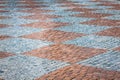 Stone paving texture. Abstract structured background. Royalty Free Stock Photo