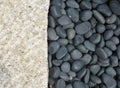Stone and pebbles