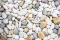 Stone pebbles texture background for interior exterior decoration and industrial construction concept design. Royalty Free Stock Photo