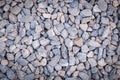 Stone pebbles texture background for interior exterior decoration and industrial construction concept design Royalty Free Stock Photo