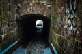 Stone pedestrian tunnel under the railway