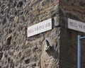 Stone penis pointing to the brothel in Pompeii