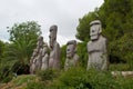 Stone people figures