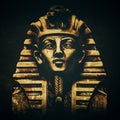 Stone pharaoh tutankhamen mask Royalty Free Stock Photo