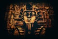 Stone pharaoh tutankhamen mask Royalty Free Stock Photo