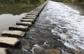 Stone pier bridge