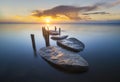 Stone pier on the sea Royalty Free Stock Photo