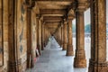 Stone pillar at Jumma masjid, Ahmedabad, India Royalty Free Stock Photo