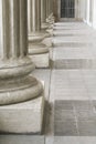 Stone Pillars outside the Parliament Law Building Royalty Free Stock Photo