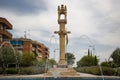 Stone pillory in the Freedom Square at Torrijos city Royalty Free Stock Photo