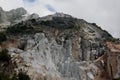 Stone pit of Carara in Italy Royalty Free Stock Photo