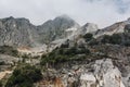 Stone pit of Carara in Italy