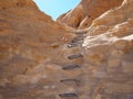 Stone pointer hiking sign Israel Trail Royalty Free Stock Photo