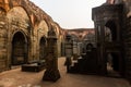 A stone pulpit in a hall