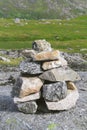 Stone pyramid Royalty Free Stock Photo