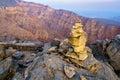 Stone pyramid at Jebel Shams