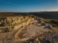 Stone Quarry Aerial Royalty Free Stock Photo