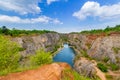 Stone quarry called Big America (Velka Amerika) near Prague, Czech Republic Royalty Free Stock Photo