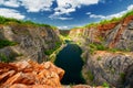 Stone quarry called Big America (Velka Amerika) near Prague, Czech Republic Royalty Free Stock Photo