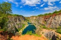 Stone quarry called Big America (Velka Amerika) near Prague, Czech Republic Royalty Free Stock Photo