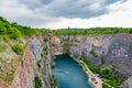 Stone quarry called Big America (Velka Amerika) near Prague, Czech Republic Royalty Free Stock Photo