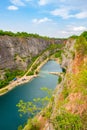 Stone quarry called Big America (Velka Amerika) near Prague, Czech Republic Royalty Free Stock Photo