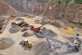 Stone quarry mine Royalty Free Stock Photo