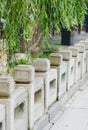 Stone railing Royalty Free Stock Photo