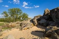 Stone range Kamyana Mohyla, village of Terpinnya, Zaporizhia Oblast, Ukraine