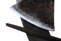 Stone and rasp and ax Royalty Free Stock Photo