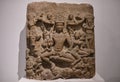 Stone relief of Hindu god Shiva in the National Museum of India in New Delhi