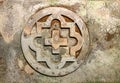 Christian stone relief in St Peter Cemetery Catacombs, Salzburg, Austria