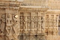 Stone reliÃÂ«f carving in Udaipur Royalty Free Stock Photo