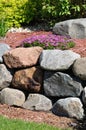 Stone Retaining Wall Royalty Free Stock Photo
