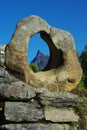 Stone ring on the old bridge, Hornindal, Norway Royalty Free Stock Photo